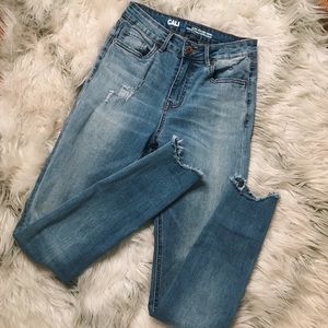 Ultra high rise skinny jeans